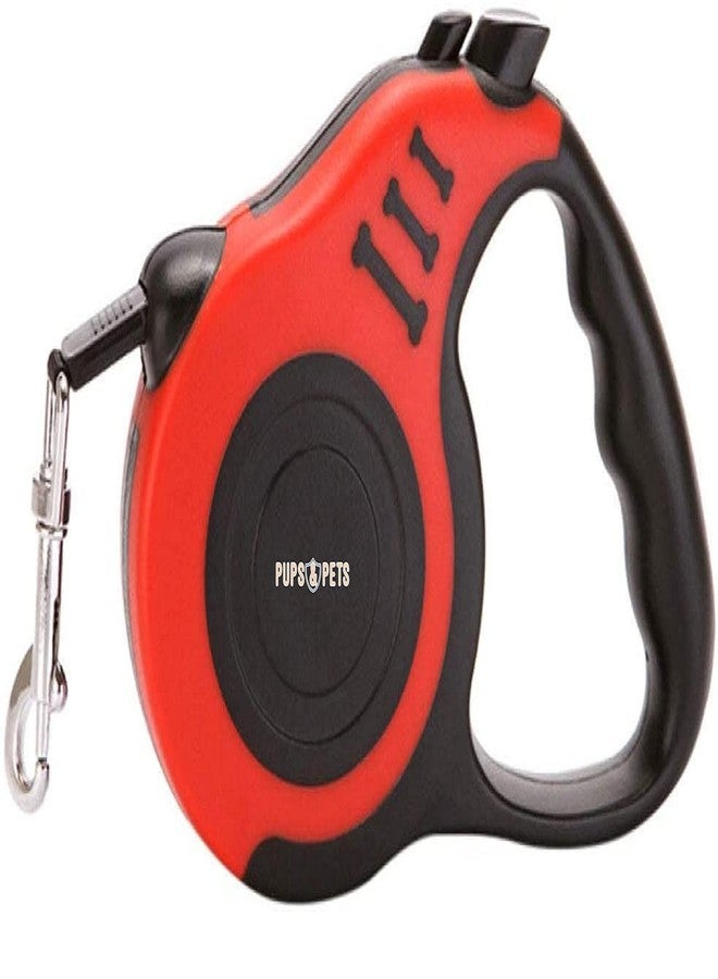 Pups&Pets مقود كلاب قابل للسحب شديد التحمل من Pups&Pets بطول 5 أمتار - فرامل بيد واحدة، إيقاف مؤقت، قفل - قد يختلف اللون - Image 1